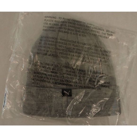 Puma PV5-0336MC-030 Men's One Size Gray Vermont Marled Cuffed Beanie - Picture 2 of 6